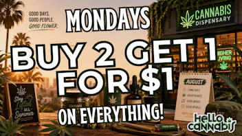 Hello Cannabis - Vista Buy 2 Get 1 on EVERYTHING!