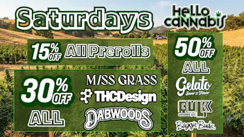 Hello Cannabis - Vista 30% OFF Dabwoods. THC Design & MISS GRASS
