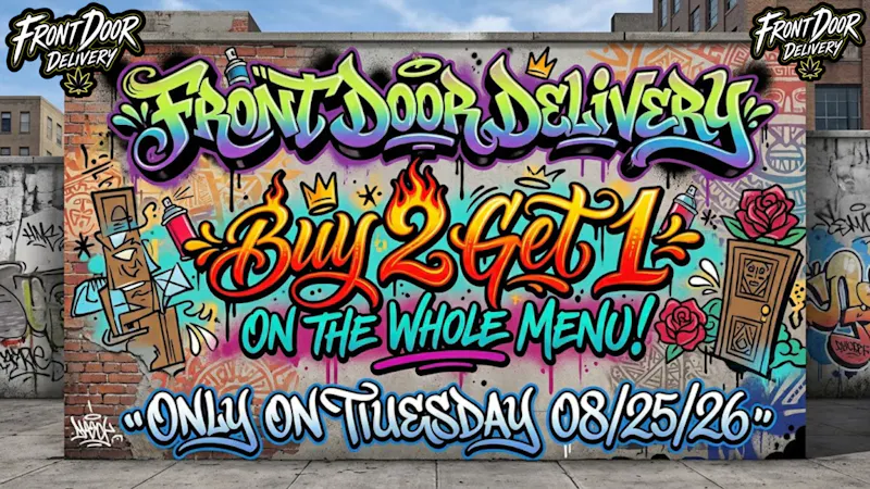 Front Door Enterprises - Lake Elsinore Buy 2 Get 1 on WHOLE MENU!