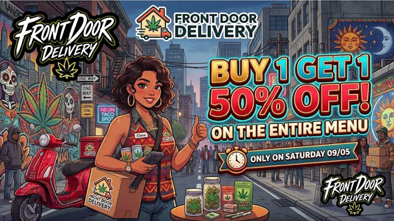 Front Door Enterprises - Hemet Buy 1 Get 1 50% OFF - Entire Menu!