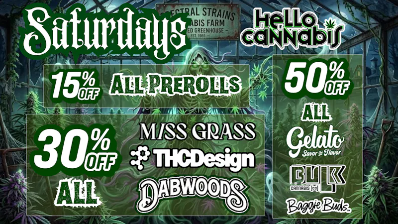 Hello Cannabis - Vista 30% OFF Dabwoods. THC Design & MISS GRASS