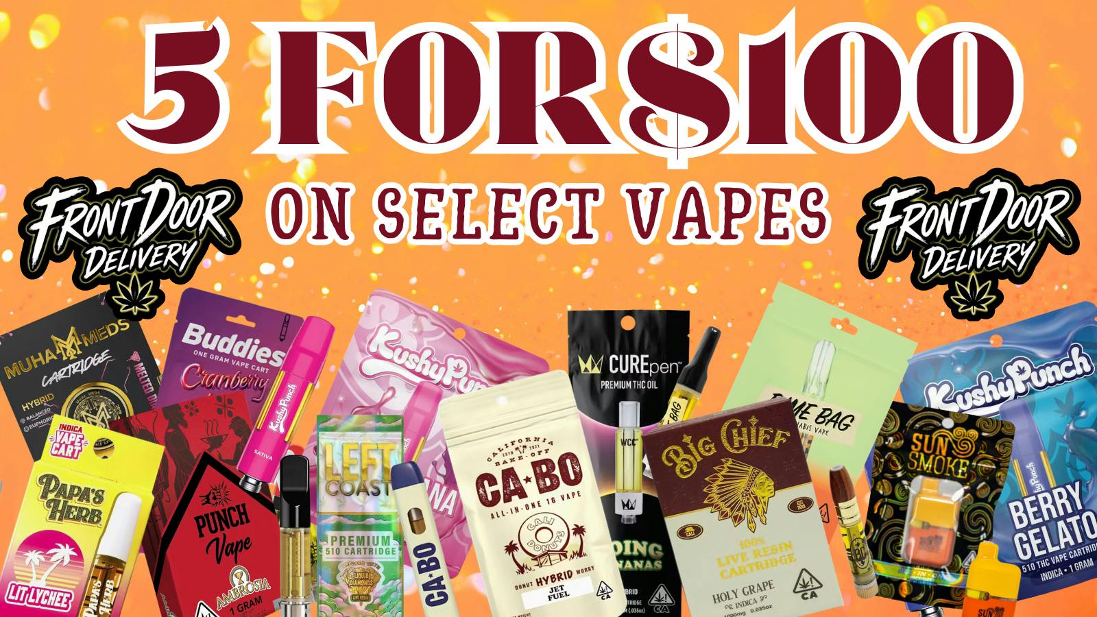 Front Door Enterprises - Perris Get 5 Vapes for $100