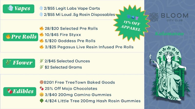 Bloom City Club - Kalamazoo 🍂 Seasons Change 🍂 💰 Prices Fall 💰 Save Today!