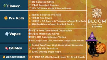 Bloom City Club Sturgis 👻 Happy Spooky Halloween 🎃 SHOP NOW!