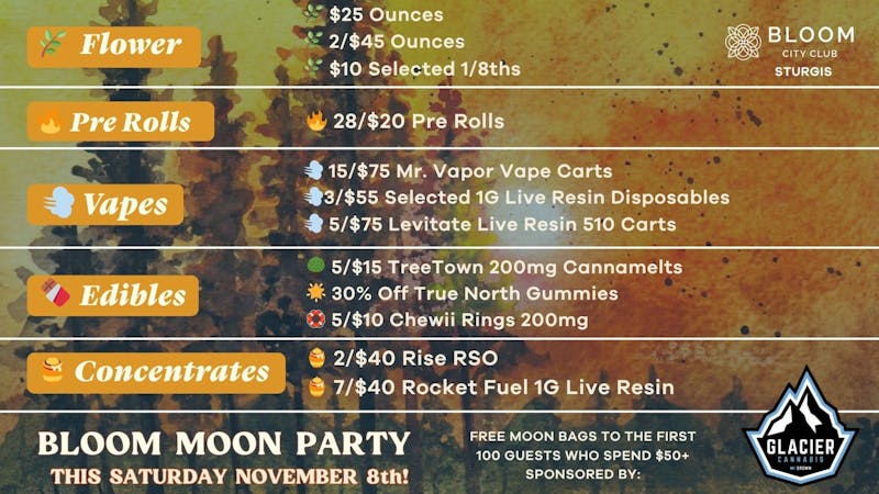 Bloom City Club Sturgis 🌸 Get More for Less! We Price Match!