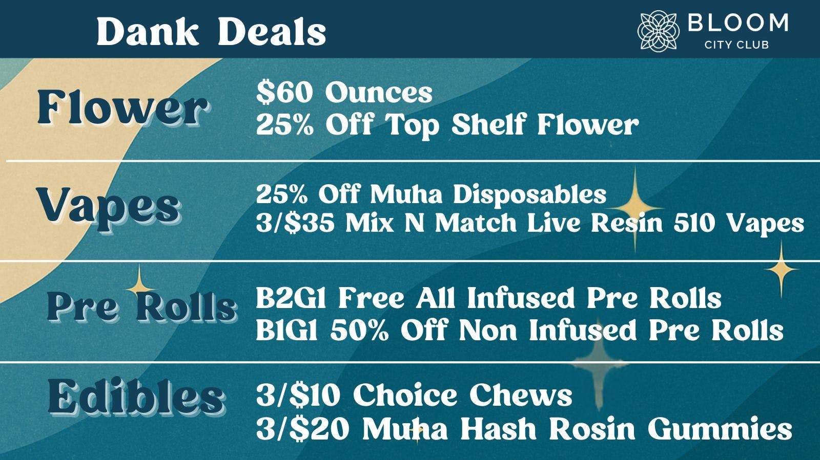 Bloom City Club Sturgis 🪩✨ NEW YEAR ✨🪩 NEW DEALS