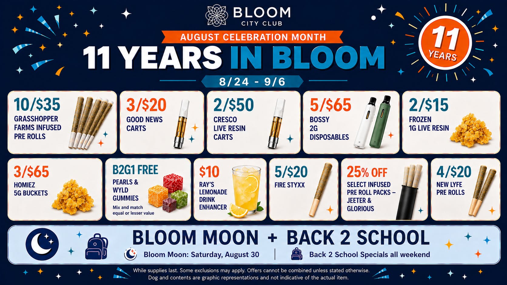 Bloom City Club Sturgis 🎉 Celebrate 11 Years of Bloom + 🌕 Bloom Moon 🎉