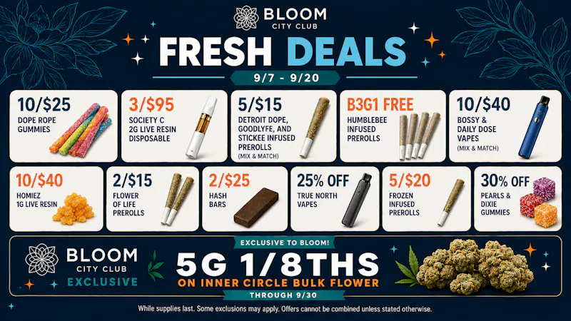 Bloom City Club Sturgis 🌿 Join the INNER CIRCLE at Bloom 🌿💨