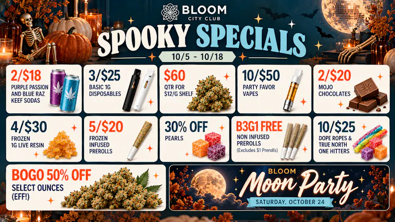 Bloom City Club Sturgis 👻 Spooky Specials Await at Bloom! 🎃