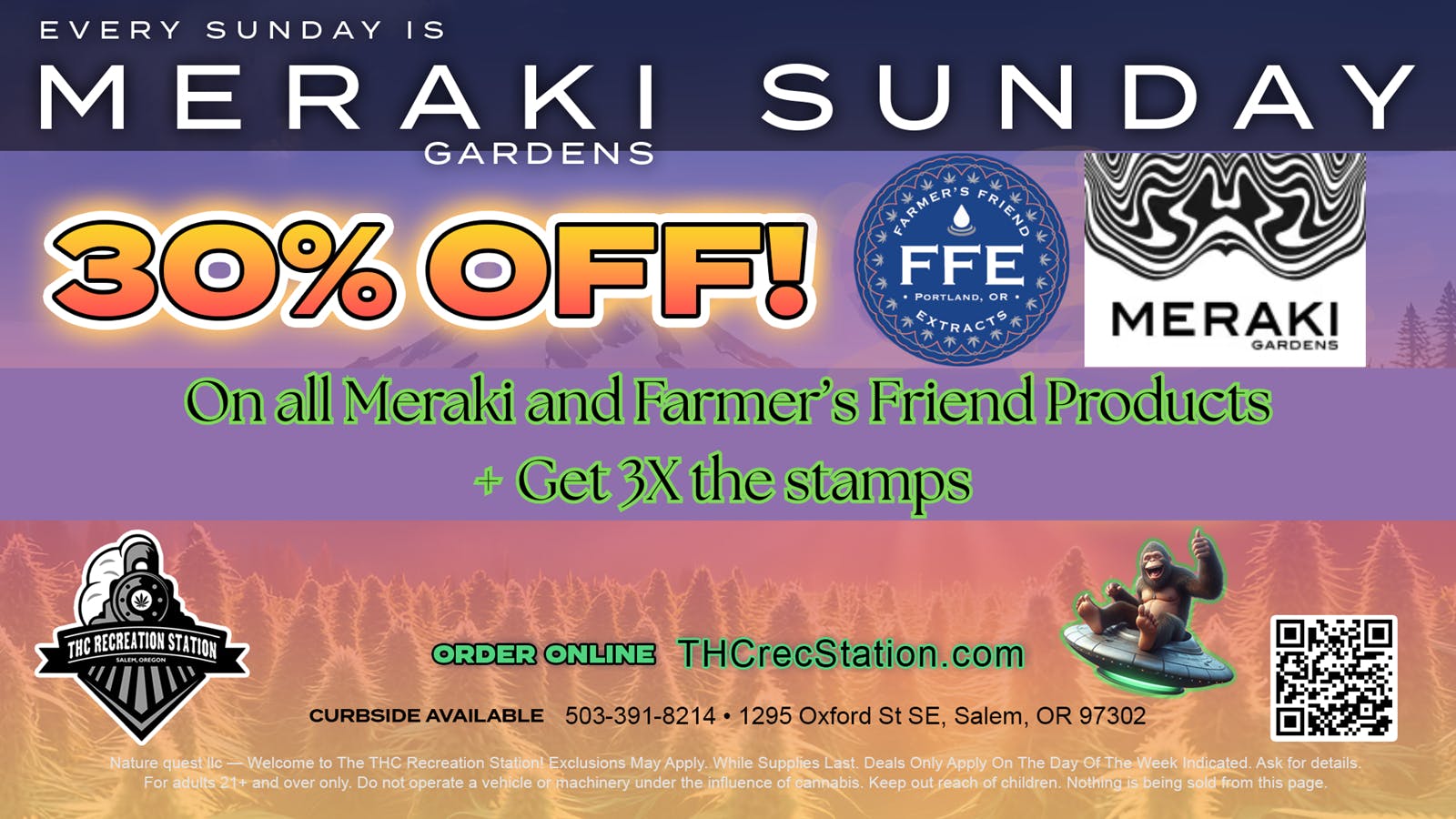 THC Recreation Station Salem All Meraki & Farmer's Friend and Tinctures Drinks