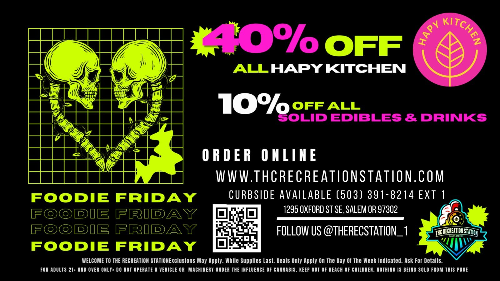 THC Recreation Station Salem All Hapy Kitchen 40% Off!