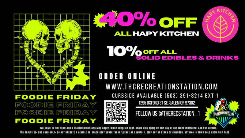 THC Recreation Station Salem All Hapy Kitchen 40% Off!