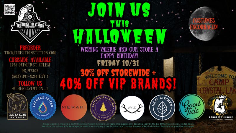 THC Recreation Station Salem Celebrate Halloween with us!