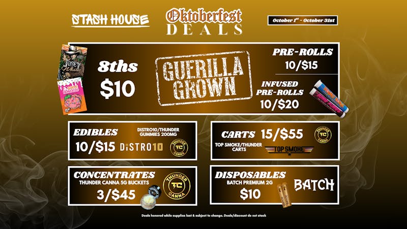 Stash House Oktoberfest Deals