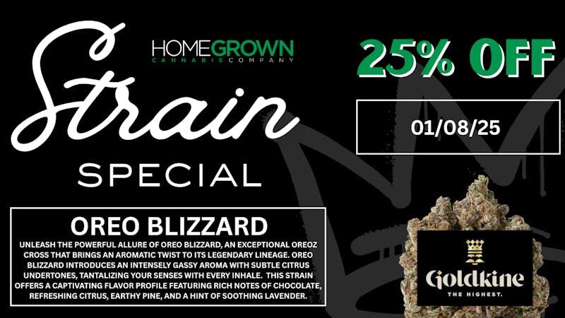 Homegrown : Lansing Strain Special - 25% Off!!