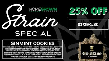 Homegrown : Lansing Strain Special - 25% Off!!