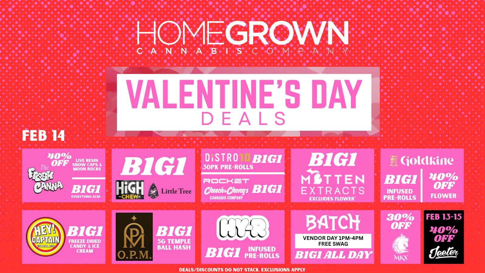 Homegrown : Lansing Valentine's Day Deals!!