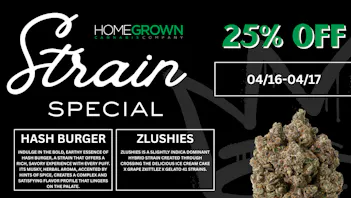 Homegrown : Lansing Strain Special - 25% Off!!