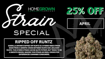 Homegrown : Lansing Strain Special - 25% Off!!