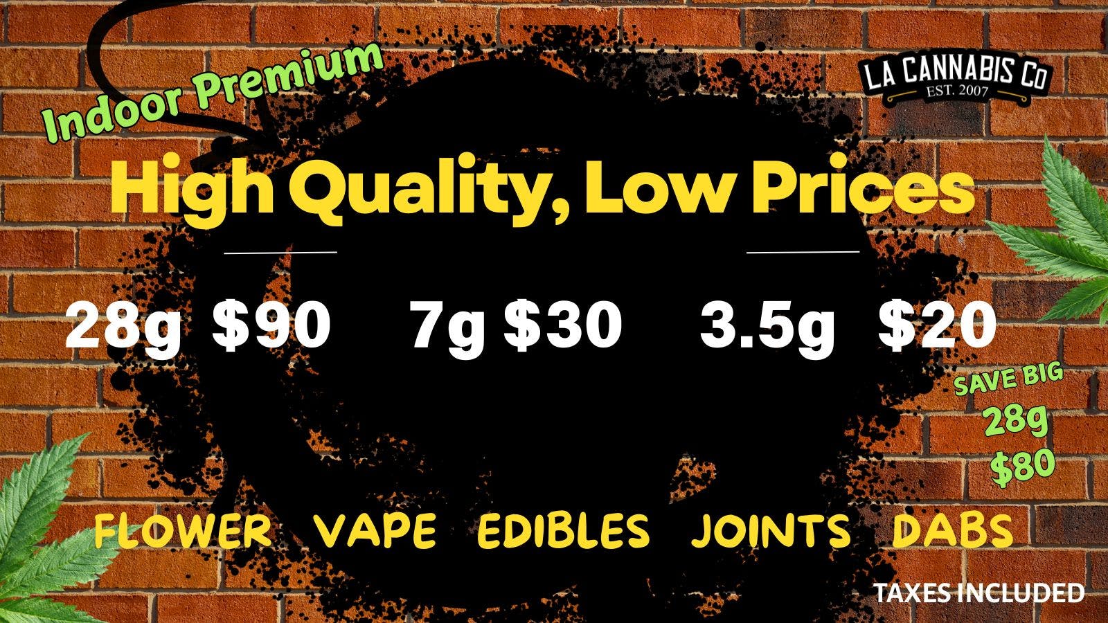 LA Cannabis Co - Los Angeles Lower Prices, Higher Quality | After-420 Deals!