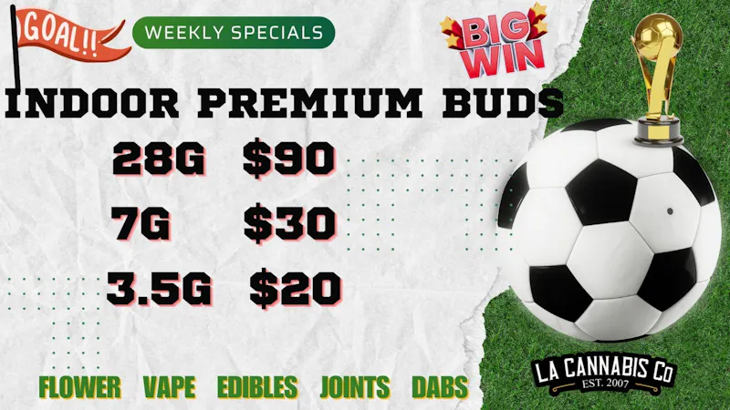 LA Cannabis Co - Los Angeles World Cup SAVINGS & HOT DEALS!