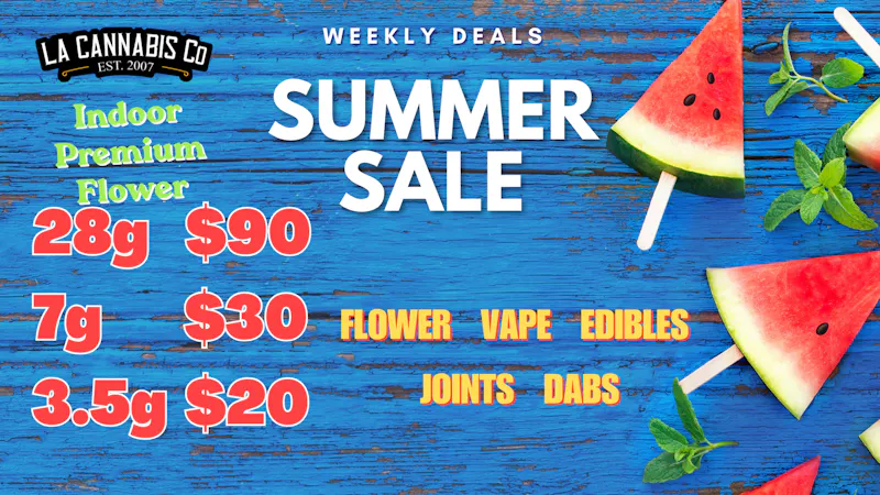 LA Cannabis Co - Los Angeles Stay Calm & Carry the Savings! OZ Specials here!
