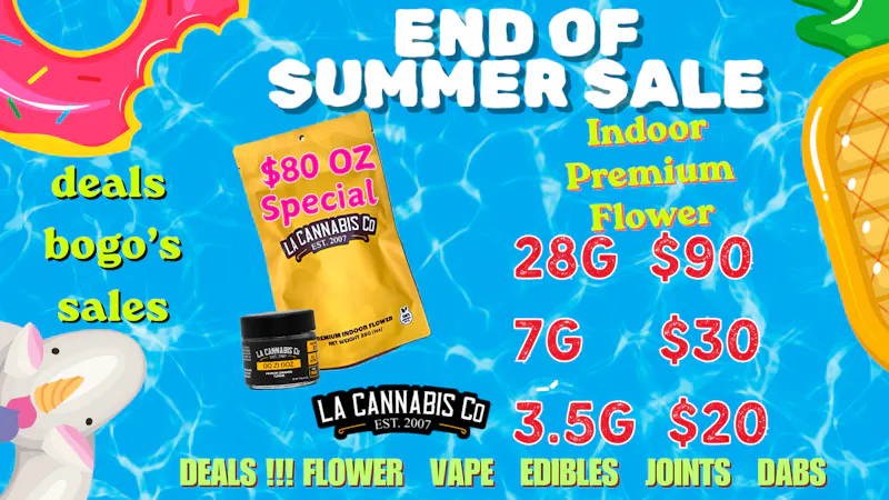 LA Cannabis Co - Los Angeles End of Summer Sales Event | Big Deals Popppin