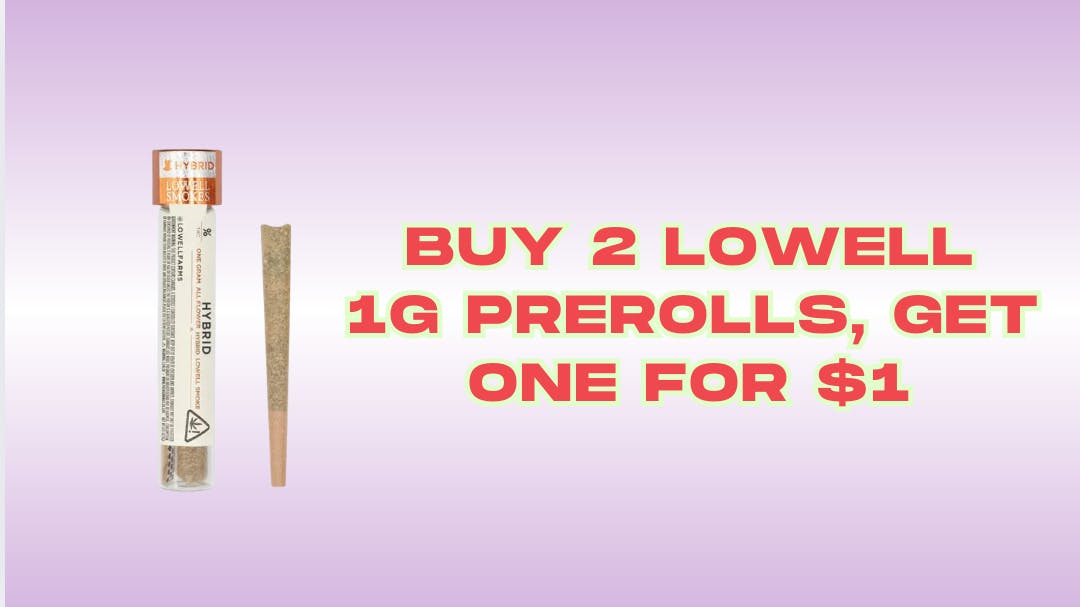 Rose Collective Cannabis & Weed Dispensary Lowell Preroll B2G1