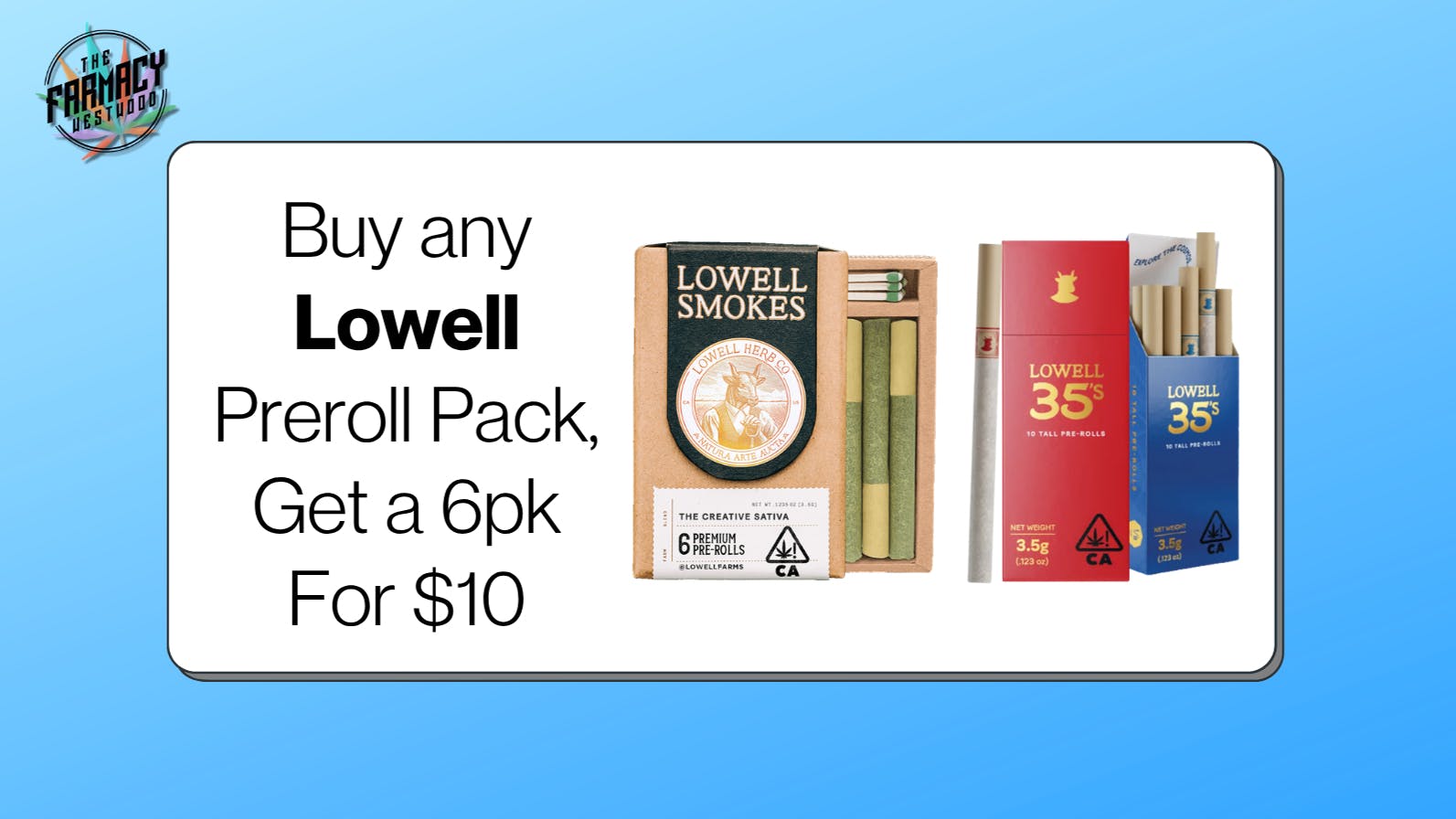 The Farmacy Westwood Lowell Preroll Pack B1G1