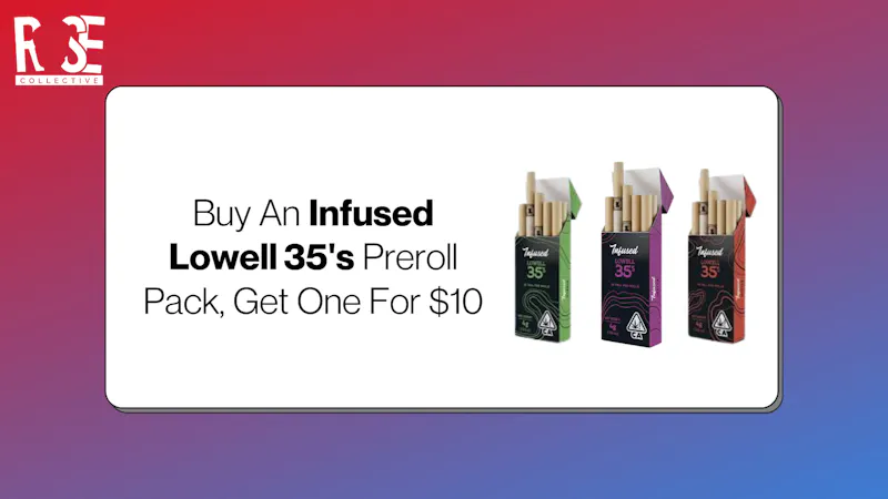 Rose Collective Cannabis & Weed Dispensary Infused Lowell 35's BOGO | Rose Flower BOGO