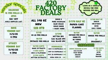 420 Factory - NOW REC 420 Factory Daily Deals
