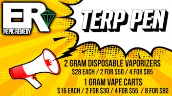 The Epic Remedy Academy Terp Pen Disposable Vapes and Vape Carts!