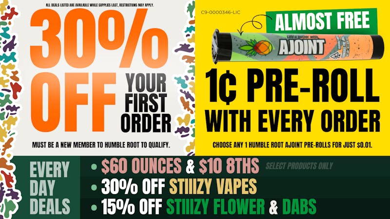 Humble Root Up to 30% Off + 1¢ Pre-Roll