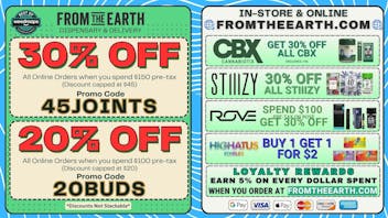 From the Earth – Delivery and Dispensary – Ventura 30% Off Orders & Daily Deals