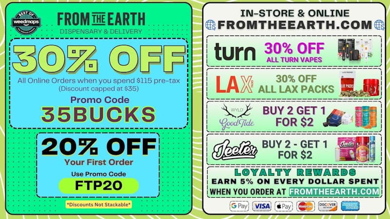 From The Earth 30% Off Orders & Daily Deals