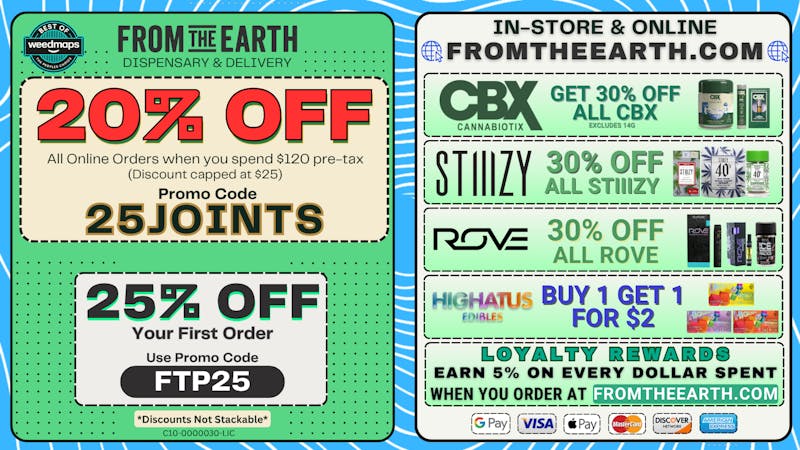From the Earth - Delivery - Thousand Oaks 20% Off Orders & 25% Off FTP