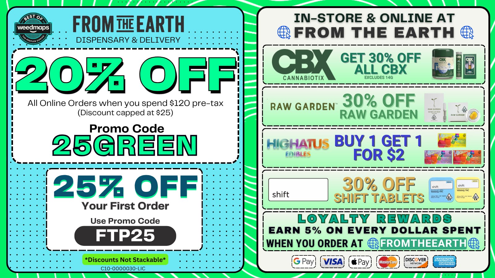 From the Earth – Goleta / Isla Vista - Delivery and Dispensary (NOW OPEN) 20% Off Orders & 25% Off FTP