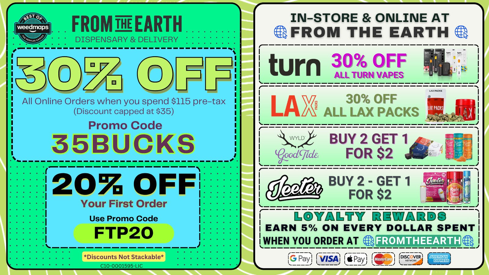 From the Earth – Delivery and Dispensary - Tustin 30% Off Orders & 20% Off FTP