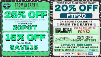 From the Earth – Delivery and Dispensary - Santa Ana 25% Off Orders & 20% Off FTP