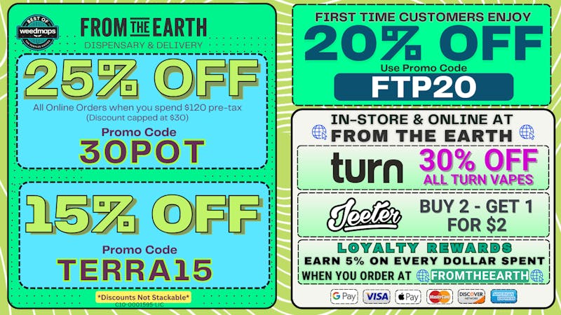 From The Earth 25% Off Orders & 20% Off FTP