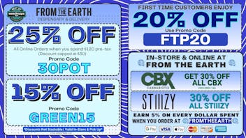 From The Earth 25% Off Orders & 20% Off FTP