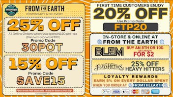 From The Earth 25% Off Orders & 20% Off FTP