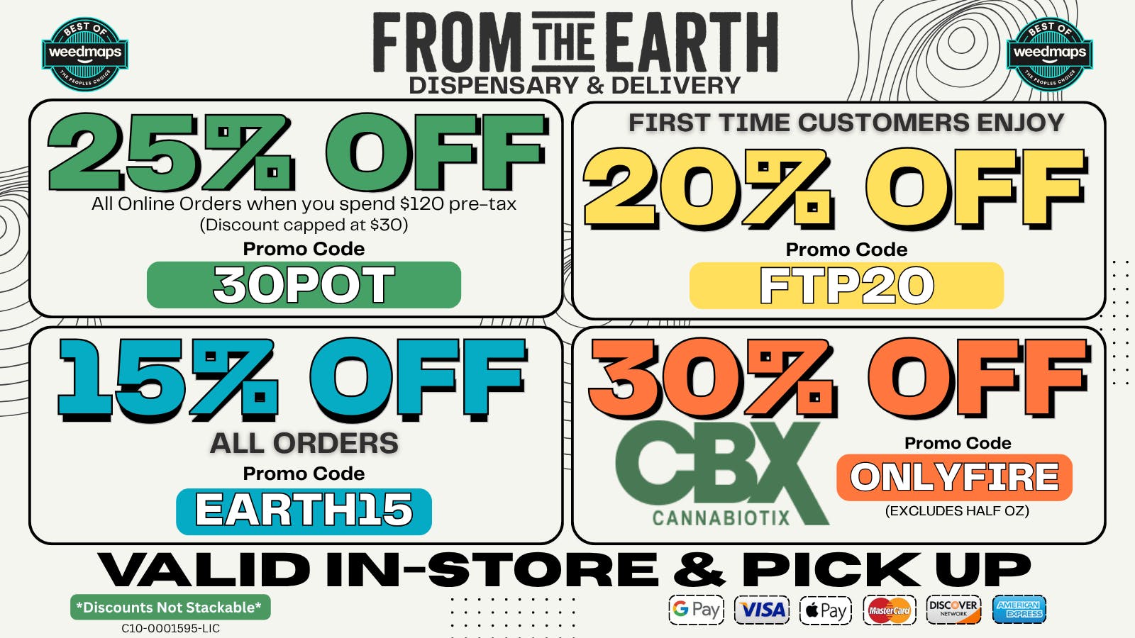 From The Earth 25% Off Orders & 20% Off FTP (FRIDAY DEALS)