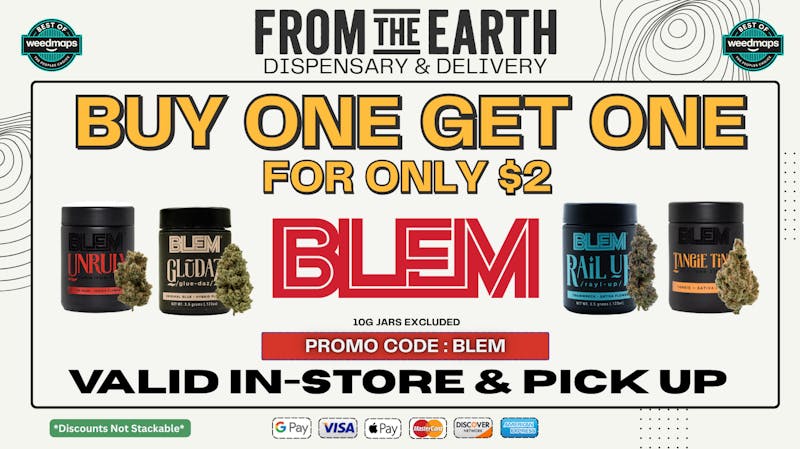 From The Earth BUY 1, GET 1 ON BLEM PRODUCTS