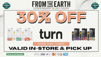 From The Earth 30% OFF ALL TURN PRODUCTS