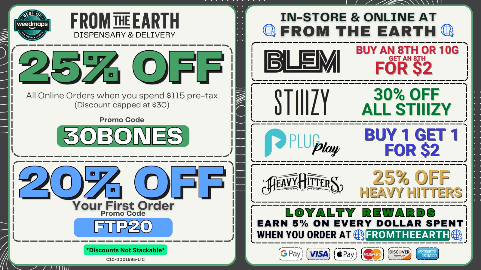 From The Earth - Delivery and Dispensary - Garden Grove 25% Off Orders & 20% Off FTP (THURSDAY DEALS)