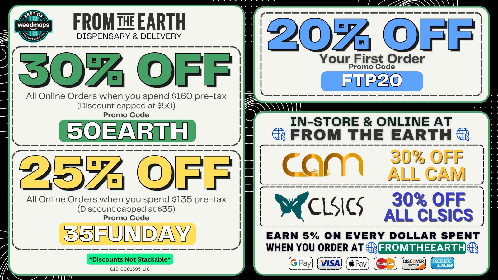 From the Earth – Delivery and Dispensary - Santa Ana 30% Off Orders & 20% Off FTP (SUNDAY DEALS)
