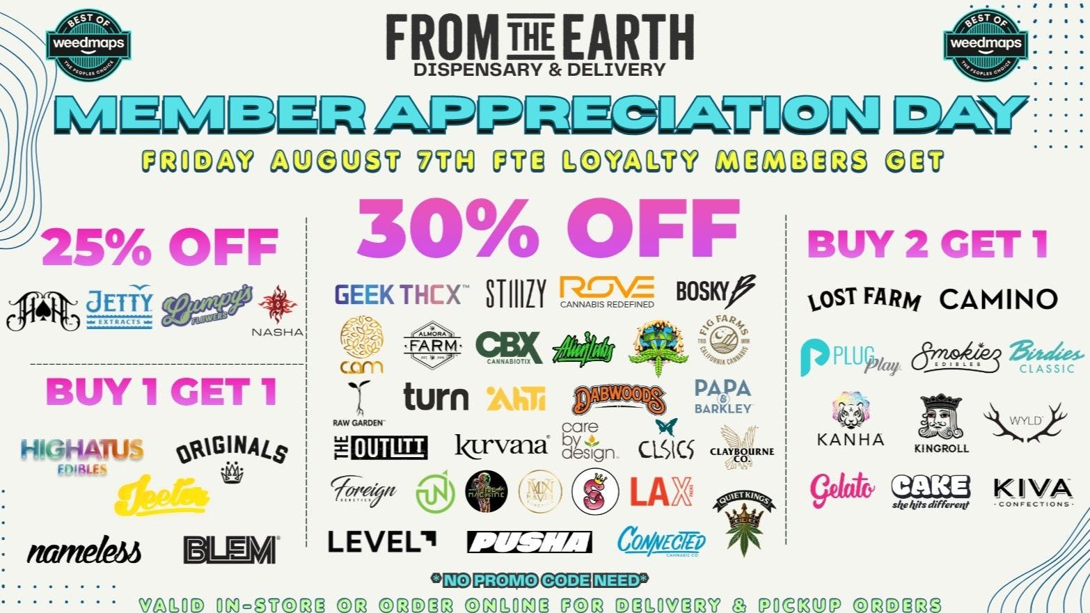 From the Earth - Orange County Santa Ana – Delivery & Dispensary 25-30% OFF & BOGOS on 40+ BRANDS - M.A.D