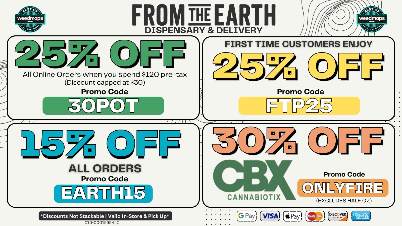From the Earth - Orange County Santa Ana – Delivery & Dispensary 25% Off Orders & 25% Off FTP (MONDAY DEALS)