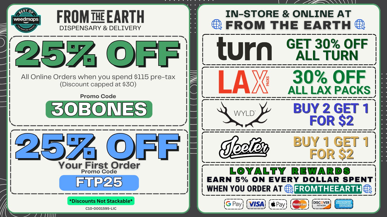 From the Earth - Mission Viejo - Delivery and Dispensary 25% Off Orders & 25% Off FTP (WEDNESDAY DEALS)
